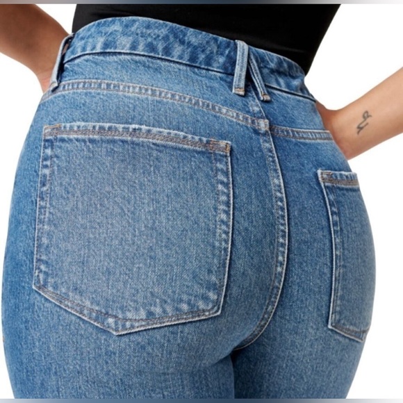 GOOD AMERICAN GOOD CLASSIC HI RISE GAP PROOF WAIST STRETCHY SIZE 0/25 NWT - Picture 6 of 8